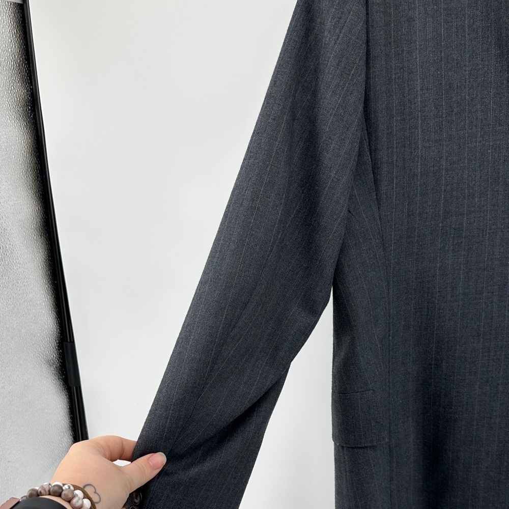 Hart Schaffner Marx VTG Old Money Academia Business ClassicCharcoal Blazer Sz40L - Picture 9 of 14